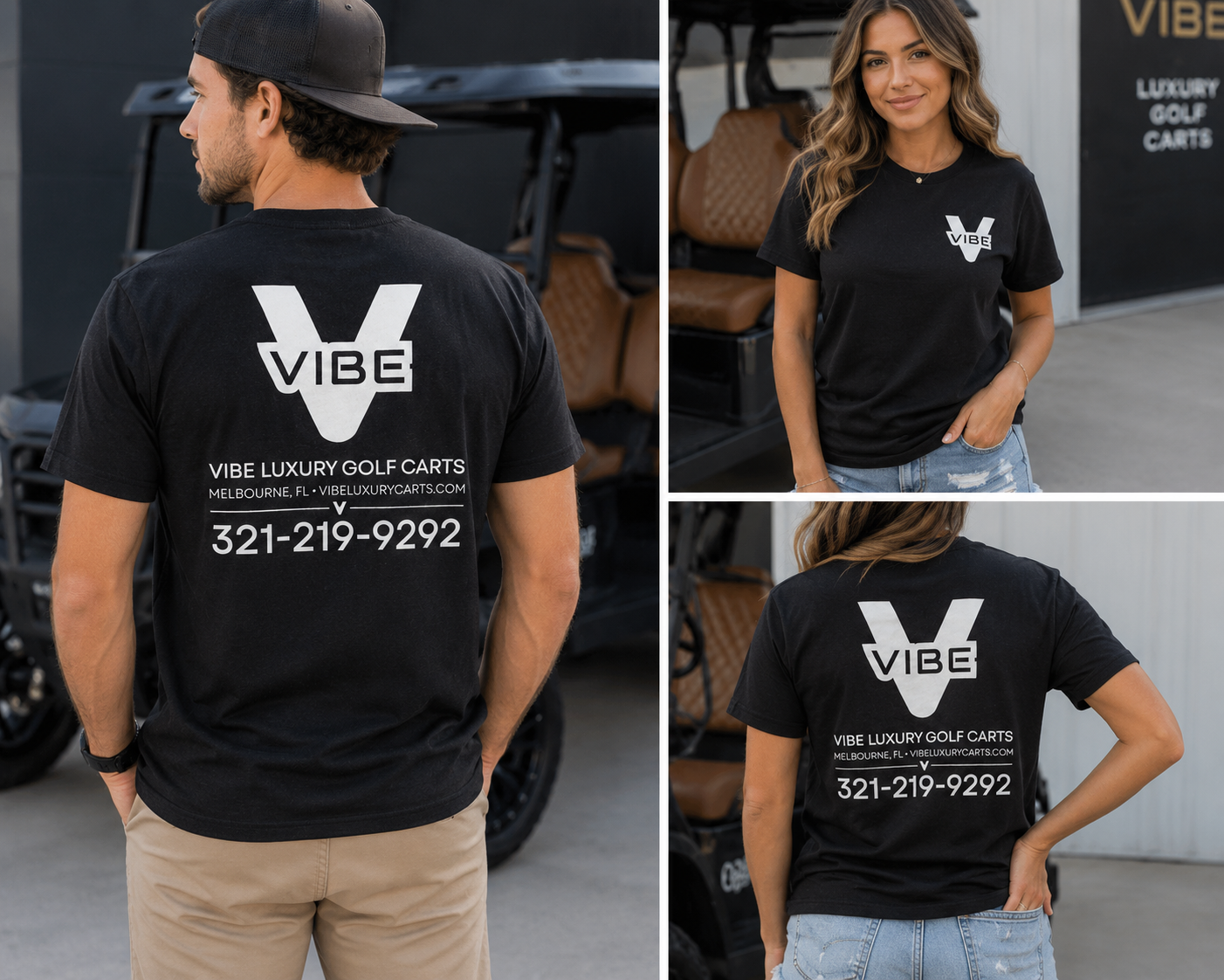 Vibe Luxury Golf Carts TEE